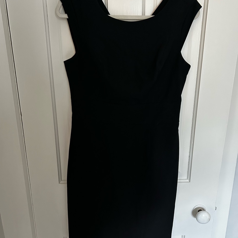 The Limited Black Sleeveless Midi Sheath Dress